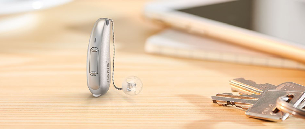 A Hearing Aid Displayed On The Table.